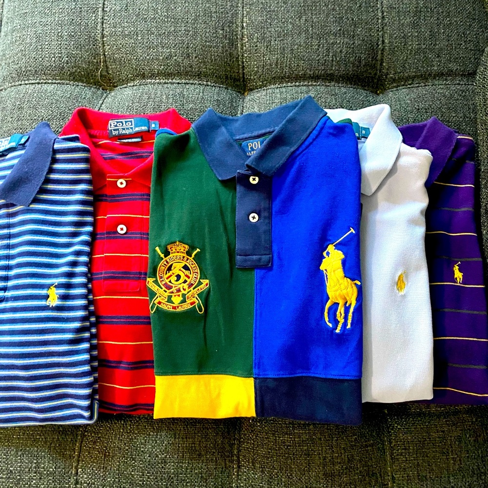 5 pcs Ralph Lauren Men Shirts (S)